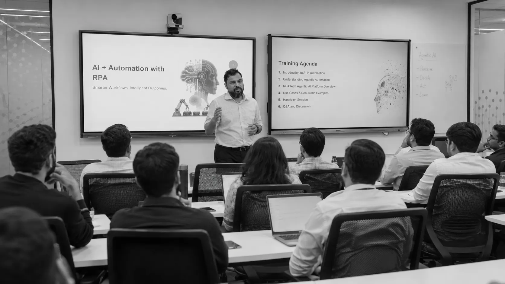 RPATech trainers delivering RPA batches for IT service provider delivery teams
